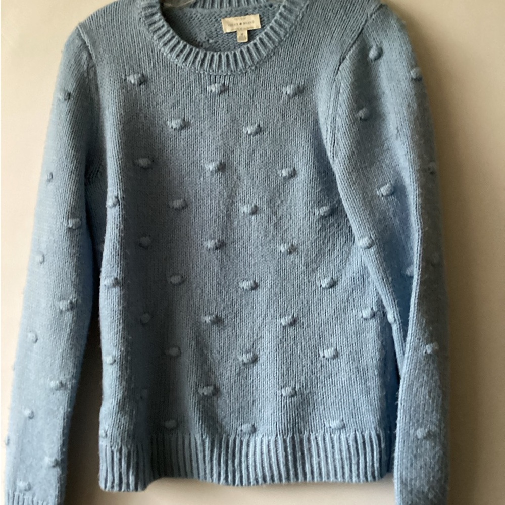 Lucky Brand Light Blue Textured Sweater